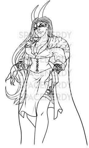 Genderbent Sprite - Lined only