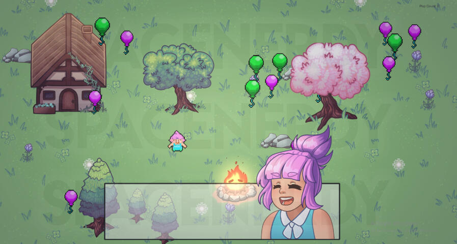 Early game mockup with assets