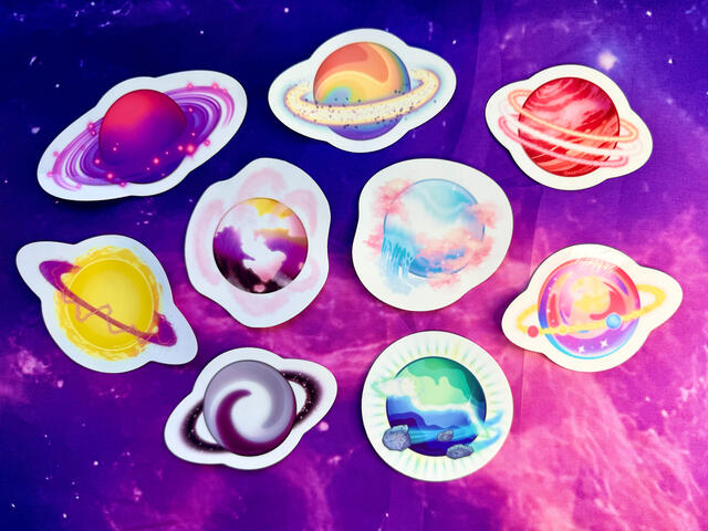 Big Pride Planets (~3inch size)