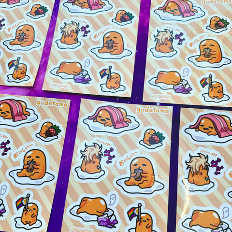 Gudetama Sticker Sheet