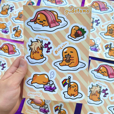 Gudetama Sticker Sheet