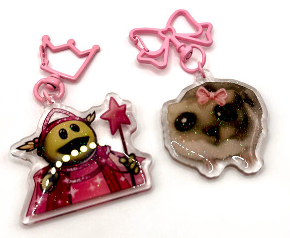 Nanalan's Mona & Sad Hamster Charms